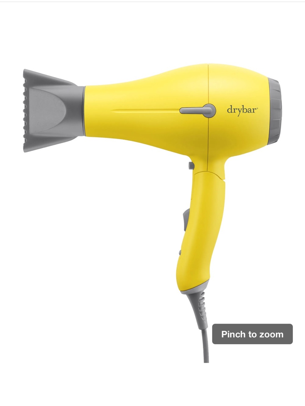 drybar Buttercup Compact Hair Dryer Lightweight Travel Blow Dryer